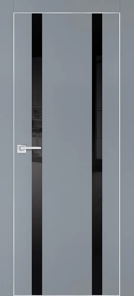 Фото Межкомнатная дверь PX-9  AL кромка с 4-х ст. Серый матовый